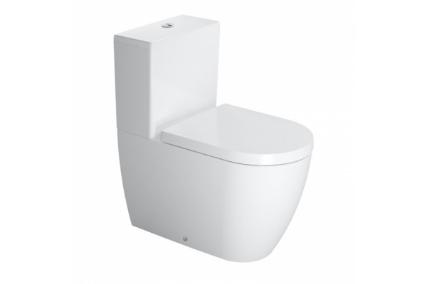 Унитаз наполный ME by Starck Duravit белый, овальный, антивсплеск, 36x65 см