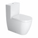 Унитаз наполный ME by Starck Duravit белый, овальный, антивсплеск, 36x65 см