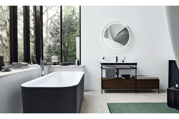 Зеркало Duravit Happy D.2 Plus HP7480S0000 округлое, с подсветкой