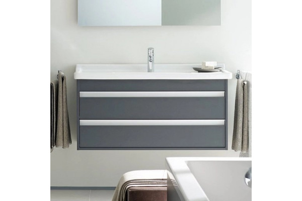 Тумба для комплекта Duravit Ketho 100 графит матовый подвесная, с ящиками
