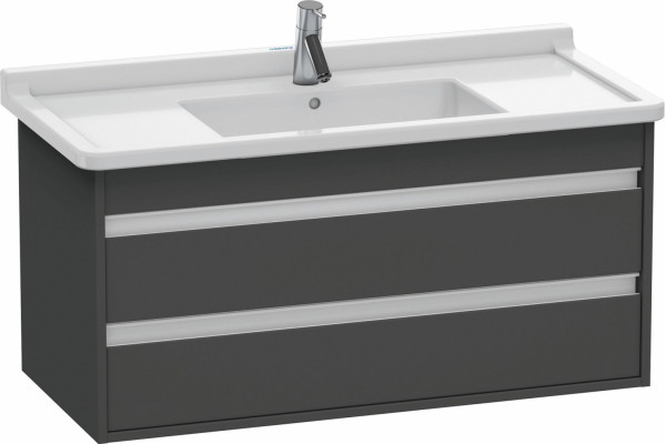 Тумба для комплекта Duravit Ketho 100 графит матовый подвесная, с ящиками