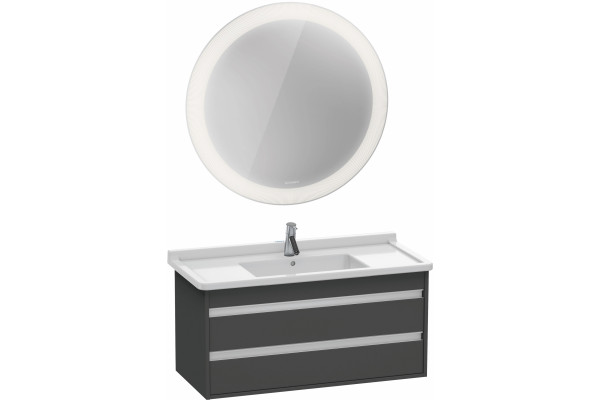 Тумба для комплекта Duravit Ketho 100 графит матовый подвесная, с ящиками