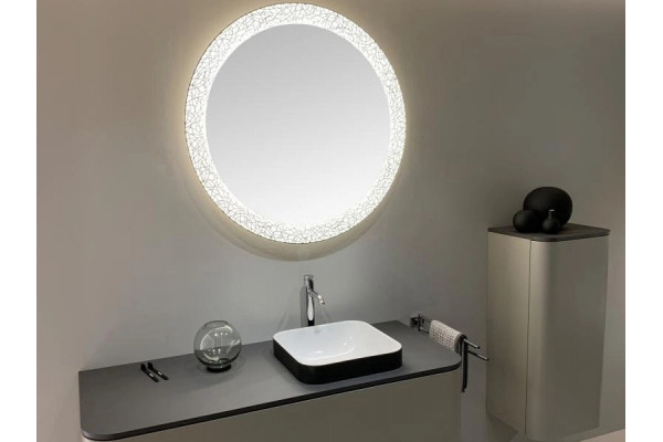 Зеркало Duravit Happy D.2 Plus HP7481G0000 округлое, с подсветкой