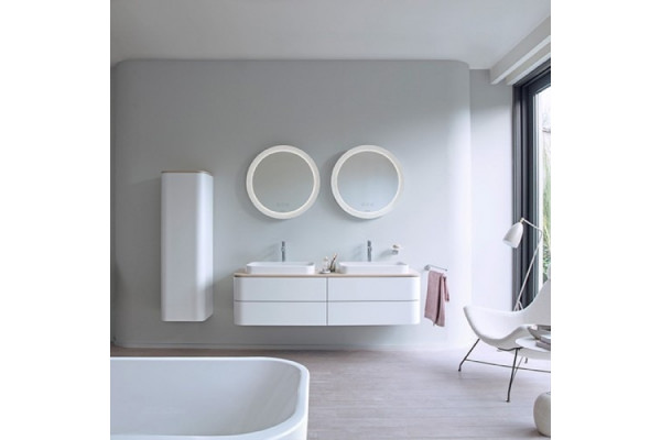 Зеркало Duravit Happy D.2 Plus HP7486G0000 округлое, с подсветкой