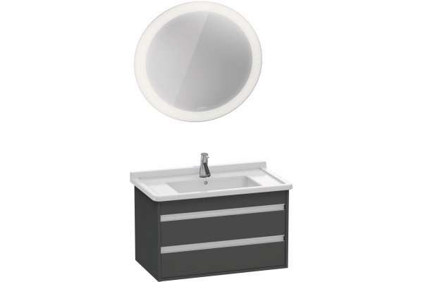 Мебель для ванной Duravit Ketho 80 графит матовый подвесная, с ящиками