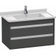 Мебель для ванной Duravit Ketho 80 графит матовый подвесная, с ящиками