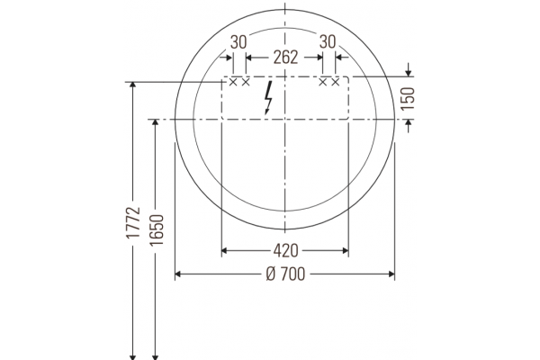 Мебель для ванной Duravit Ketho 80 графит матовый подвесная, с ящиками