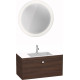 Тумба с раковиной Duravit Brioso 100 каштан темный, подвесная, с ящиками