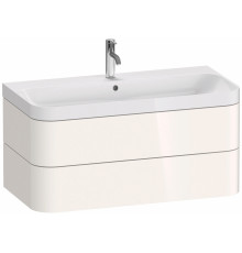Тумба с раковиной Duravit Happy D.2 Plus 100 белая, подвесная, с ящиками