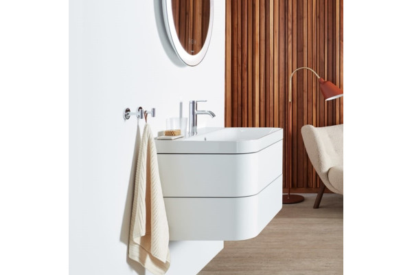 Тумба с раковиной Duravit Happy D.2 Plus 100 белая, подвесная, с ящиками