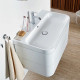 Тумба с раковиной Duravit Happy D.2 Plus 100 белая, подвесная, с ящиками