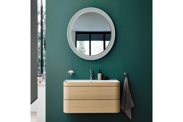 Тумба с раковиной Duravit Happy D.2 Plus 80 средиземноморский дуб, подвесная, с ящиками