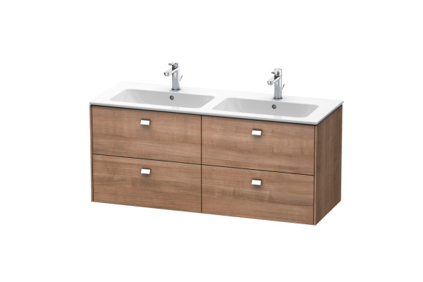 Duravit Brioso Тумба подвесная  под раковину 1290x479х553 мм с 4 выдвижными ящиками цвет Тичинская вишня 73(для 233613) BR410601073