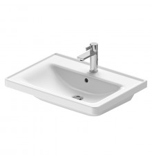 Duravit D-Neo Раковина накладная 650х480  мм с переливом с 1 отв. под смеситель  с WonderGliss цвет: белый