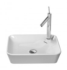 Duravit Starck 1 Раковина Раковина с 1 отв. на подиуме для смесителя  шлифованный вариант без перелива 460x460мм Цвет: Белый