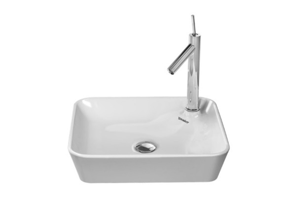 Duravit Starck 1 Раковина Раковина с 1 отв. на подиуме для смесителя  шлифованный вариант без перелива 460x460мм Цвет: Белый 2322460000