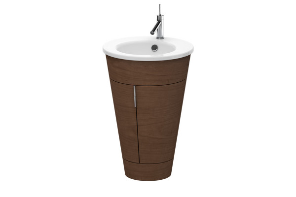 Duravit Starck 1 Тумба напольная 600x560xh825 мм для раковины #040658 с 2мя дверцами 1 полка цвет: american walnut S1952001313