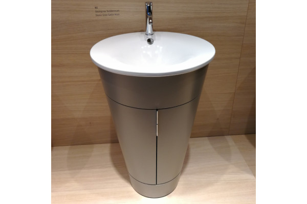 Duravit Starck 1 Тумба напольная 600x560xh825 мм для раковины #040658 с 2мя дверцами 1 полка цвет: stone grey satin matt S1952009292