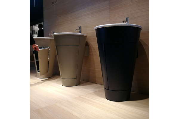 Duravit Starck 1 Тумба напольная 600x560xh825 мм для раковины #040658 с 2мя дверцами 1 полка цвет: stone grey satin matt S1952009292