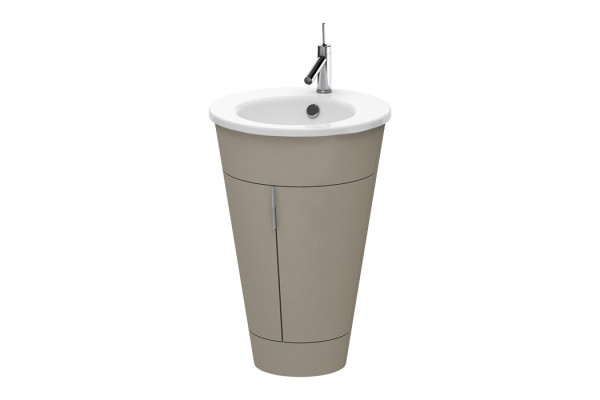 Duravit Starck 1 Тумба напольная 600x560xh825 мм для раковины #040658 с 2мя дверцами 1 полка цвет: stone grey satin matt S1952009292