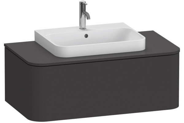 Тумба для комплекта Duravit Happy D.2 Plus 100 графит суперматовый подвесная, с ящиками