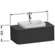 Тумба для комплекта Duravit Happy D.2 Plus 100 графит суперматовый подвесная, с ящиками