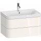 Тумба с раковиной Duravit Happy D.2 Plus 80 белая, подвесная, с ящиками