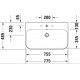 Тумба с раковиной Duravit Happy D.2 Plus 80 белая, подвесная, с ящиками