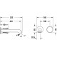 Смеситель Duravit White Tulip WT1070004010 для раковины, внешняя часть, однорычажный, хром
