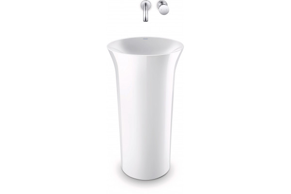 Смеситель Duravit White Tulip WT1070004010 для раковины, внешняя часть, однорычажный, хром