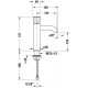 Смеситель Duravit White Tulip WT1020002010 для раковины однорычажный, хром