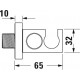 Шланговое подключение Duravit Universal UV0630007000 хром штанга 5 см,  в современном стиле