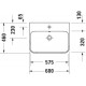 Раковина Duravit Happy D.2 Plus 2360600000 60 см прямоугольная, цвет белый