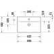 Раковина Duravit D-Neo 2366650000 прямоугольная, цвет белый