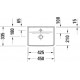 Рукомойник Duravit D-Neo 0738450041 прямоугольная, цвет белый