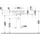 Рукомойник Duravit D-Neo 0738450041 прямоугольная, цвет белый