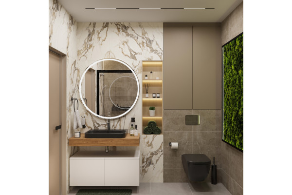 Столешница с раковиной Duravit Happy D.2 Plus, дуб французский, 100, без отверстий + 2 тумбы 50, подвесная, матовая