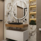 Мебель для ванной с раковиной Duravit Happy D.2 Plus 60: столешница 100, дуб французский, без отверстий + 2 тумбы 50, подвесная, матовая