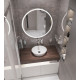 Мебель для ванной с раковиной Duravit Cape Cod 40: столешница 100, дуб карпентер, без отверстий + 2 тумбы 50, подвесная, матовая