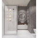 Столешница с раковиной Duravit 100, дуб карпентер, без отверстий, с раковиной Duravit Cape Cod, 40, белая