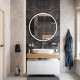 Мебель для ванной с раковиной Duravit Luv 60: столешница 100, дуб французский, без отверстий + 2 тумбы 50, подвесная, матовая
