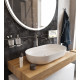 Мебель для ванной с раковиной Duravit Luv 60: столешница 100, дуб французский, без отверстий + 2 тумбы 50, подвесная, матовая