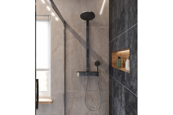 Столешница с раковиной Duravit Luv 60, дуб французский, 100, без отверстий + 2 тумбы 50, подвесная, матовая