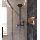 Столешница с раковиной Duravit Luv 60, дуб французский, 100, без отверстий + 2 тумбы 50, подвесная, матовая