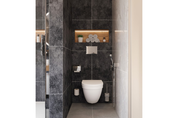 Столешница с раковиной Duravit Luv 60, дуб французский, 100, без отверстий + 2 тумбы 50, подвесная, матовая