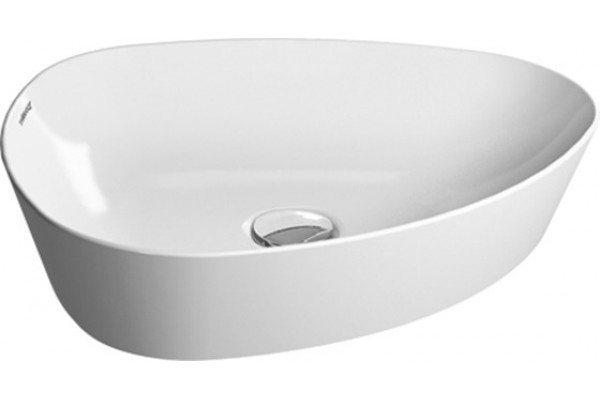 Столешница с раковиной Duravit 100, дуб карпентер, без отверстий, с раковиной Duravit Cape Cod, 50, белая