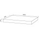 Столешница с раковиной Duravit 120, дуб французский, без отверстий, с раковиной Duravit Viu, 60, белая