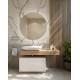 Столешница с раковиной Duravit Viu 60, дуб французский, 120, без отверстий + тумба 80, подвесная, матовая