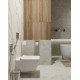 Столешница с раковиной Duravit Viu 60, дуб французский, 120, без отверстий + тумба 80, подвесная, матовая