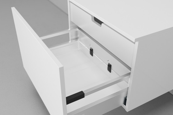 Столешница с раковиной Duravit Cape Cod 40, дуб карпентер, 100, без отверстий + 2 тумбы 50, подвесная, матовая